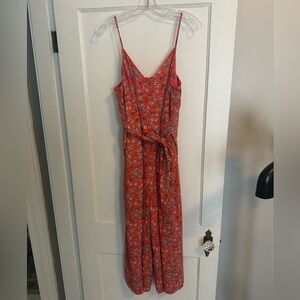 Banana Republic cropped wide leg jumpsuit in vintage floral size 12, NWOT